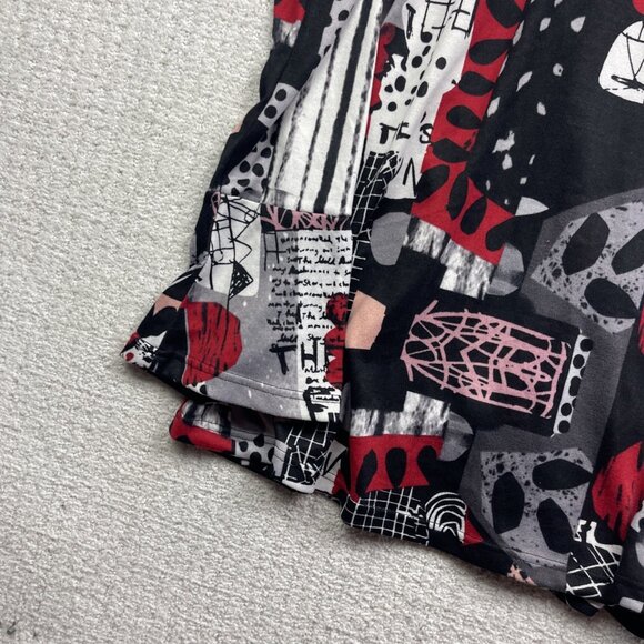 VTG Michael Tyler Top Blouse Tunic Womens Black Artsy Long Sleeve Size S - Picture 11 of 13